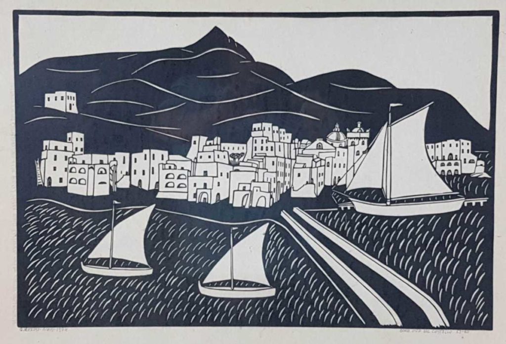 Aniellantonio Mascolo - Opera d'arte Ischia vista dal Castello Aragonese