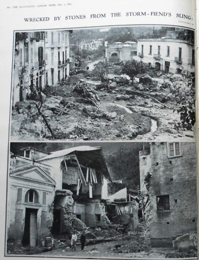 Alluvione Casamicciola 1910 giornale inglese